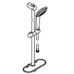 Casa si Gradina - Sanitare - Cazi si cabine de dus - Coloane si seturi de dus - Coloana dus Grohe 2764630E, Tempesta 110, 900 mm, 2 functii, crom - Infinity.ro