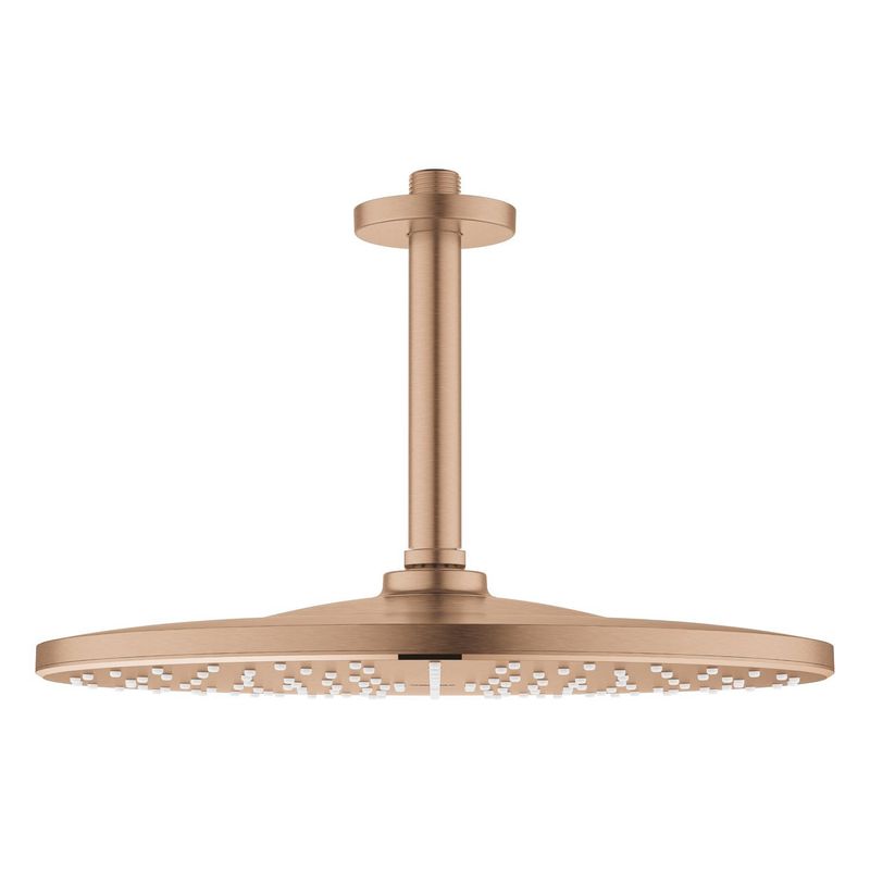 Casa si Gradina - Sanitare - Cazi si cabine de dus - Coloane si seturi de dus - Dus fix Grohe 26560DL0, Rainshower 310, pe tavan, 310 mm, 1 functie, mat, cupru - Infinity.ro