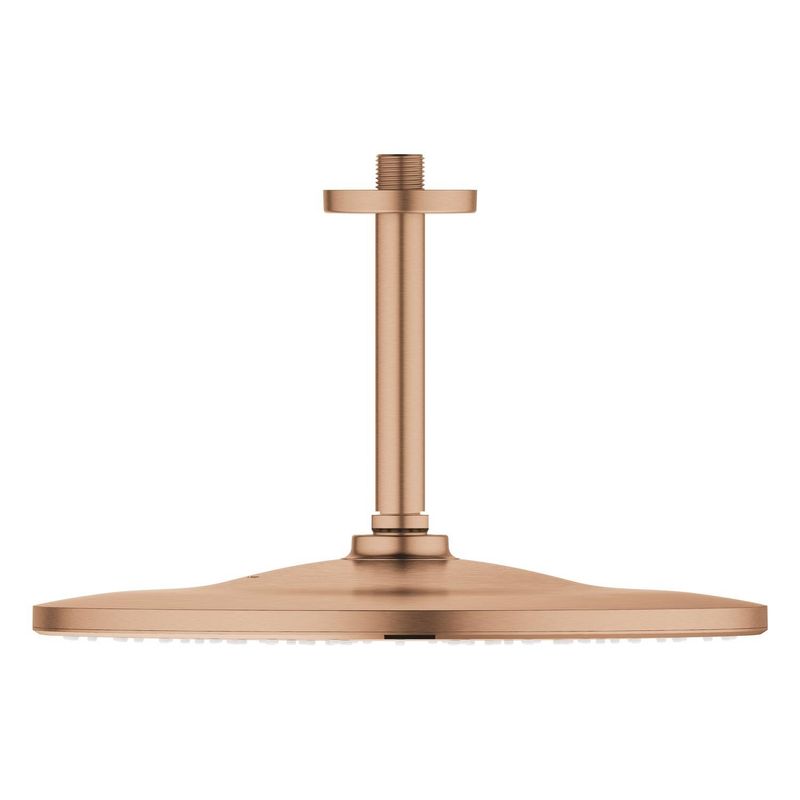 Casa si Gradina - Sanitare - Cazi si cabine de dus - Coloane si seturi de dus - Dus fix Grohe 26560DL0, Rainshower 310, pe tavan, 310 mm, 1 functie, mat, cupru - Infinity.ro