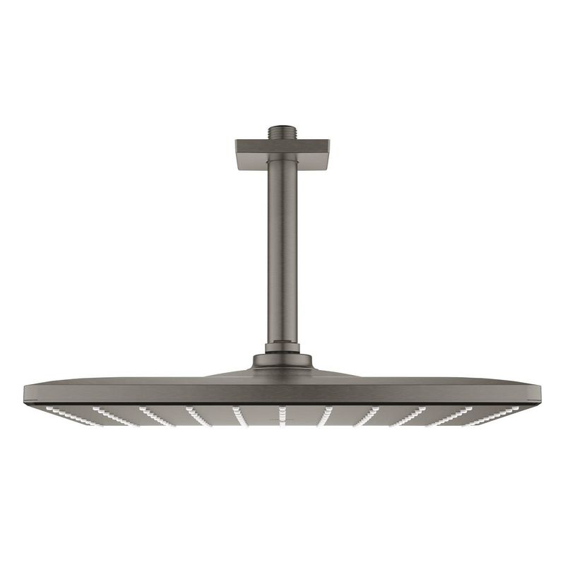 Casa si Gradina - Sanitare - Cazi si cabine de dus - Coloane si seturi de dus - Dus fix Grohe 26566AL0, Rainshower Cube 310, pe tavan, 310 mm, 1 functie, mat, grafit - Infinity.ro