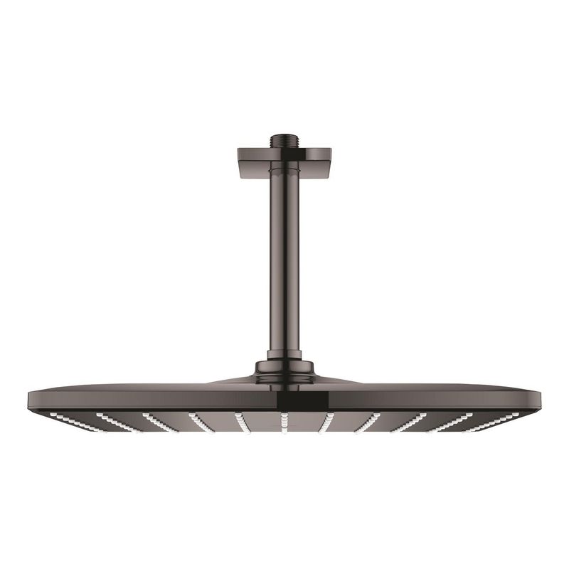 Casa si Gradina - Sanitare - Cazi si cabine de dus - Coloane si seturi de dus - Dus fix Grohe 26566A00, Rainshower 310 Cube, pe tavan, 310 mm, 1 functie, lucios, grafit - Infinity.ro