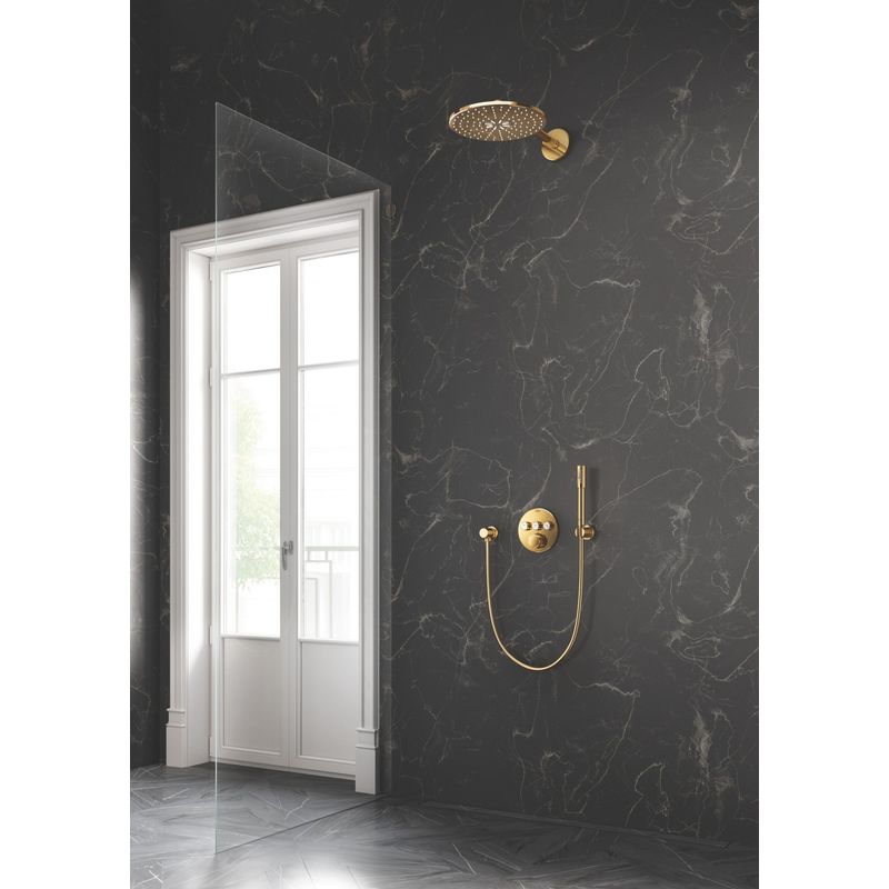 Casa si Gradina - Sanitare - Cazi si cabine de dus - Coloane si seturi de dus - Unitate comanda Grohe 29121GL0, SmartControl, 3 iesiri, termostat, necesita valva, lucius, auriu - Infinity.ro