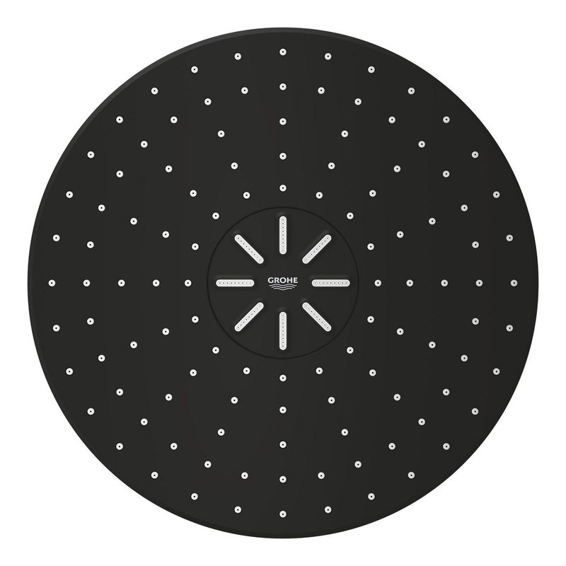 Casa si Gradina - Sanitare - Cazi si cabine de dus - Coloane si seturi de dus - Dus fix Grohe 22123KF0, Rainshower SmartActive 310, 2 functii, 310 mm, necesita valva, mat, negru - Infinity.ro