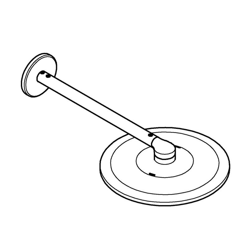 Casa si Gradina - Sanitare - Cazi si cabine de dus - Coloane si seturi de dus - Dus fix Grohe 22123KF0, Rainshower SmartActive 310, 2 functii, 310 mm, necesita valva, mat, negru - Infinity.ro