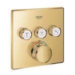 Casa si Gradina - Sanitare - Cazi si cabine de dus - Coloane si seturi de dus - Unitate comanda Grohe 29126GL0, SmartControl, termostat, 3 iesiri, necesita valva, lucios, auriu - Infinity.ro