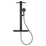 Casa si Gradina - Sanitare - Cazi si cabine de dus - Coloane si seturi de dus - Sistem de dus Grohe 101680KF00 SPA Aqua Pure, termostat, palarie dus 360 mm, 3 functii para dus, negru mat - Infinity.ro