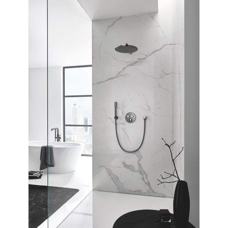 Casa si Gradina - Sanitare - Cazi si cabine de dus - Coloane si seturi de dus - Dus fix Grohe 26066A00, Rainshower 310, pe perete, 310 mm, 1 functie, lucios, grafit - Infinity.ro