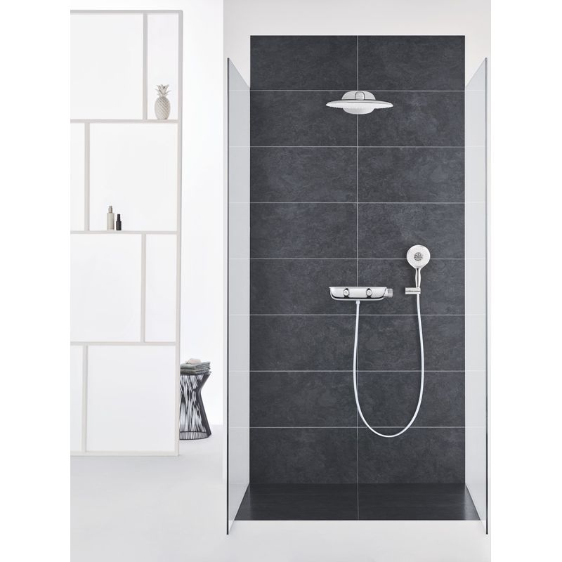 Casa si Gradina - Sanitare - Cazi si cabine de dus - Coloane si seturi de dus - Sistem de dus Grohe 26446LS0, SmartControl 360, termostat, incastrat, 360 mm, 2 functii, anti-oparire, anti-calcar, crom - Infinity.ro