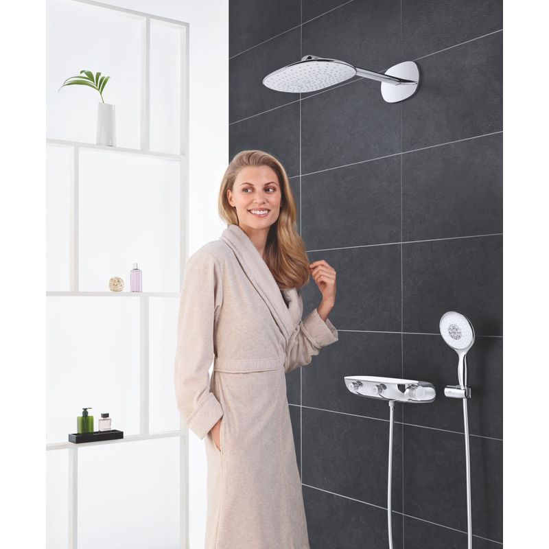 Casa si Gradina - Sanitare - Cazi si cabine de dus - Coloane si seturi de dus - Sistem de dus Grohe 26446LS0, SmartControl 360, termostat, incastrat, 360 mm, 2 functii, anti-oparire, anti-calcar, crom - Infinity.ro