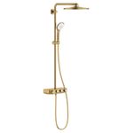 Casa si Gradina - Sanitare - Cazi si cabine de dus - Coloane si seturi de dus - Sistem de dus Grohe 26507GN0, SmartControl 310, aparent, termostat, 310 mm, 3 functii, mat, auriu - Infinity.ro