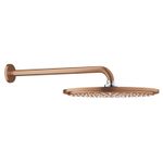 Casa si Gradina - Sanitare - Cazi si cabine de dus - Coloane si seturi de dus - Dus fix Grohe 26066DL0, Rainshower, 310, 1/2'', pe perete, 310 mm, 1 functie, mat, cupru - Infinity.ro