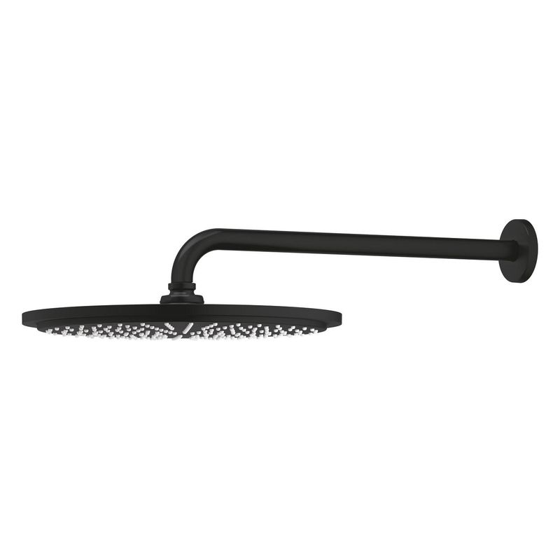 Casa si Gradina - Sanitare - Cazi si cabine de dus - Coloane si seturi de dus - Dus fix Grohe 26066KF0, Rainshower 310, pe perete, 310 mm, 1 functie, mat, negru - Infinity.ro