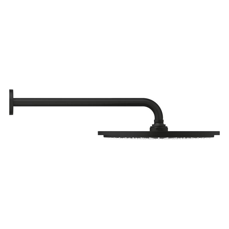 Casa si Gradina - Sanitare - Cazi si cabine de dus - Coloane si seturi de dus - Dus fix Grohe 26066KF0, Rainshower 310, pe perete, 310 mm, 1 functie, mat, negru - Infinity.ro