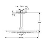 Casa si Gradina - Sanitare - Cazi si cabine de dus - Coloane si seturi de dus - Dus fix Grohe 26067DA0, Rainshower 310, pe tavan, 310 mm, 1 functie, lucios, cupru - Infinity.ro