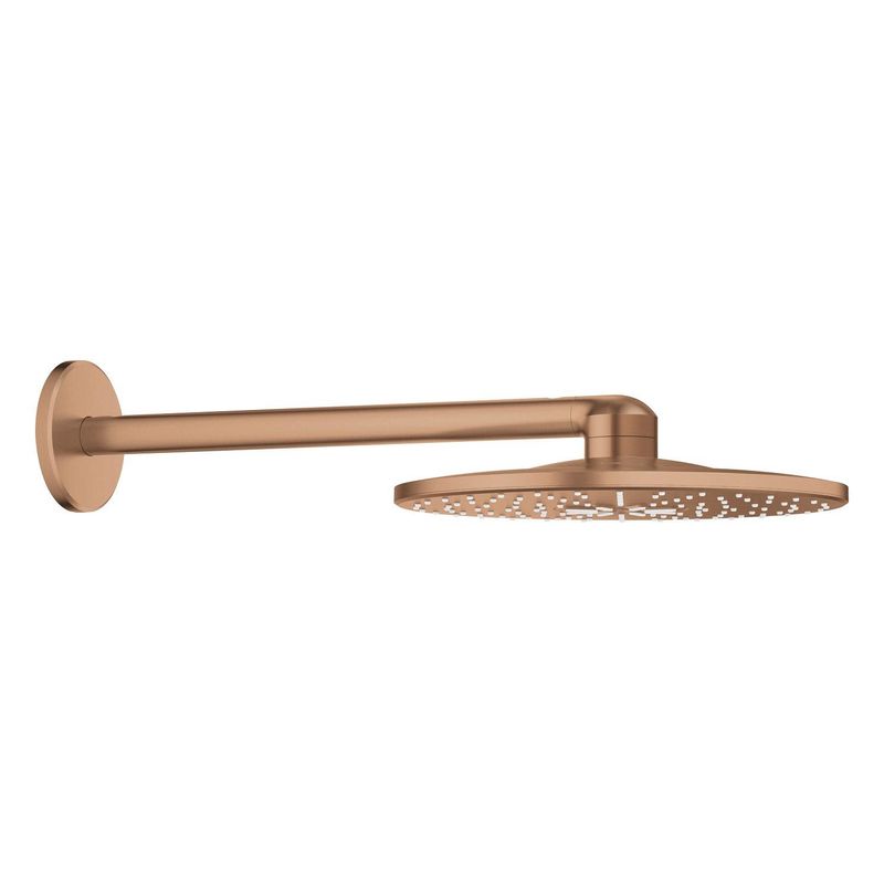 Casa si Gradina - Sanitare - Cazi si cabine de dus - Coloane si seturi de dus - Dus fix Grohe 26475DL0, SmartActive 310, pe perete, 310 mm, 2 functii, necesita valva, mat, cupru - Infinity.ro