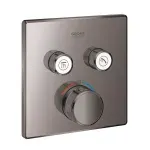 Casa si Gradina - Sanitare - Cazi si cabine de dus - Coloane si seturi de dus - Unitate control Grohe Grohtherm Smartcontrol 29124A00, 2 iesiri, termostat, necesita set fixare, lucios, grafit - Infinity.ro