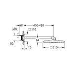 Casa si Gradina - Sanitare - Cazi si cabine de dus - Coloane si seturi de dus - Dus fix Grohe 26479AL0, Rainshower 310 Cube, pe perete, 2 functii, 310 mm, necesita valva, mat, grafit - Infinity.ro