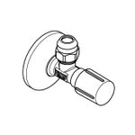 Casa si Gradina - Sanitare - Instalatii hidro - Robineti - Robinet cu ventil de colt Grohe 22037BE0, 1/2'' x 3/8'', alama, mat, nichel - Infinity.ro