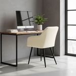 Casa si Gradina - Mobilier - Scaune si fotolii - Scaune - Set 2 scaune dining tapitate din catifea Diamante, 55x58x83 cm, maxim 120 kg, crem - Infinity.ro