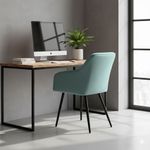 Casa si Gradina - Mobilier - Scaune si fotolii - Scaune - Set 2 scaune dining tapitate din catifea Diamante, 55x58x83 cm, maxim 120 kg, turcoaz - Infinity.ro