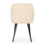 Casa si Gradina - Mobilier - Scaune si fotolii - Scaune - Set 2 scaune dining tapitate cu velur Luxano, cusaturi patrate, 54x58x82 cm, bej deschis - Infinity.ro