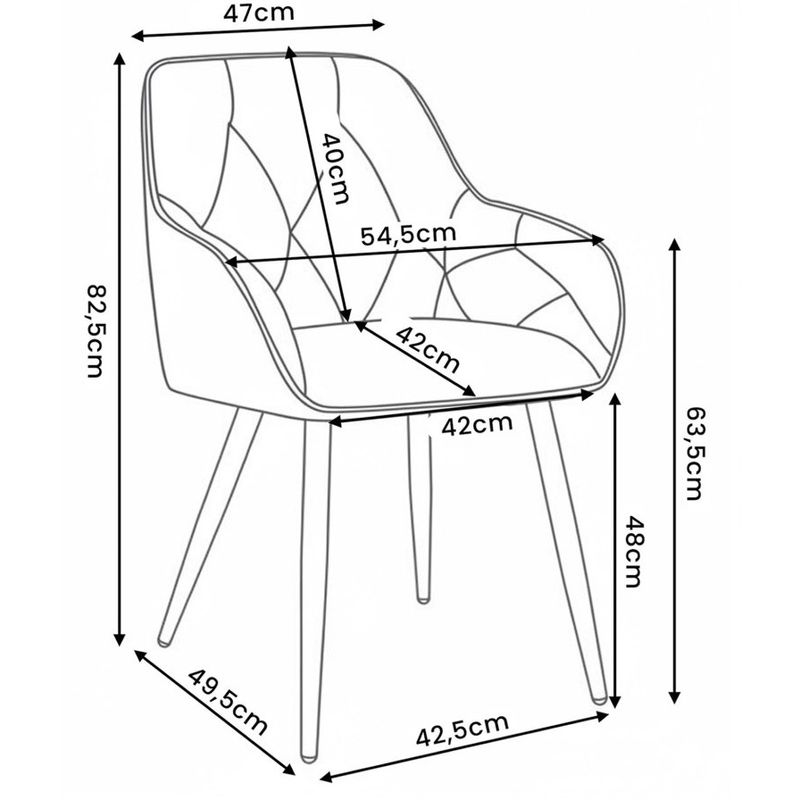 Casa si Gradina - Mobilier - Scaune si fotolii - Scaune - Set 2 scaune dining tapitate din catifea Diamante, 55x58x83 cm, maxim 120 kg, turcoaz - Infinity.ro