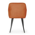 Casa si Gradina - Mobilier - Scaune si fotolii - Scaune - Set 2 scaune dining tapitate cu velur Luxano, cusaturi patrate, 54x58x82 cm, aramiu - Infinity.ro