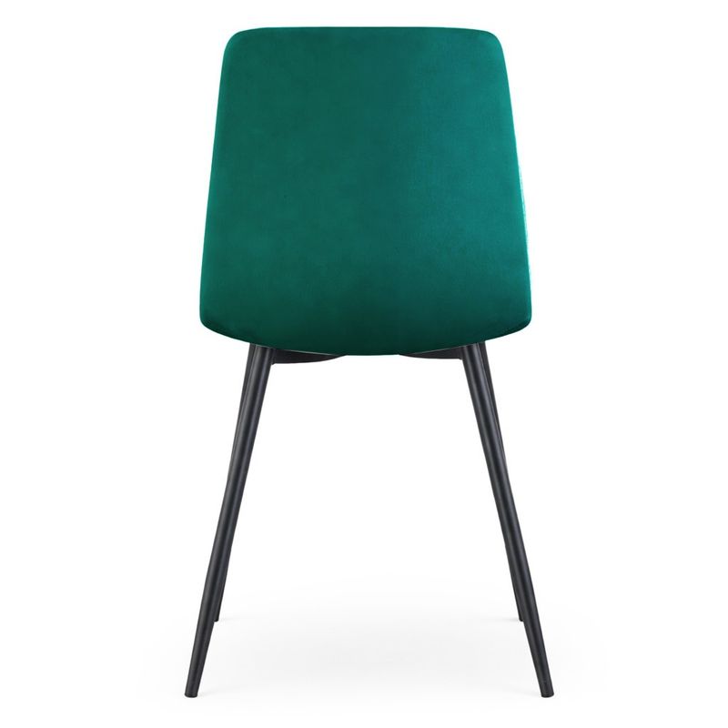 Casa si Gradina - Mobilier - Scaune si fotolii - Scaune - Set 4 scaune dining tapitate din catifea, capitonate Livo, 46x44x87 cm, maxim 130 kg, verde - Infinity.ro