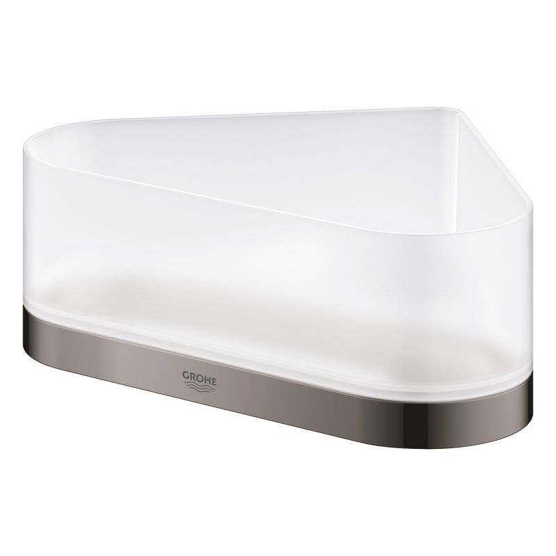 Casa si Gradina - Sanitare - Cazi si cabine de dus - Accesorii cada - Raft de colt Grohe 41038A00, Selection, montare pe perete, fixare ascunsa, ABS/Metal, lucios, grafit - Infinity.ro
