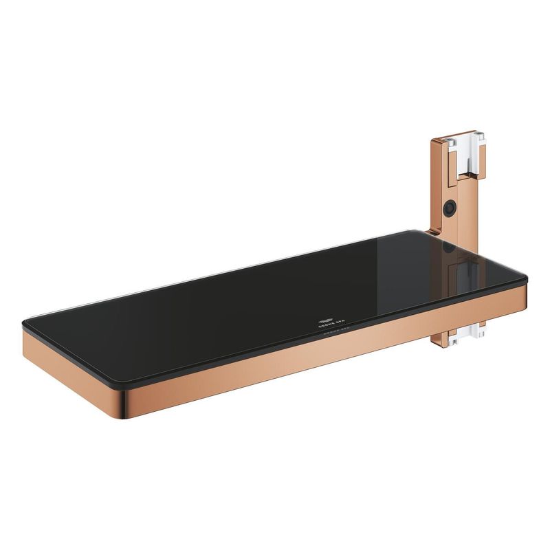 Casa si Gradina - Sanitare - Cazi si cabine de dus - Accesorii cada - Raft sistem dus Grohe 101677DA00, SPA Aqua Pure, 231 x 91 mm, metal/acril, lucios, cupru - Infinity.ro