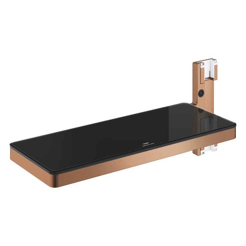 Casa si Gradina - Sanitare - Cazi si cabine de dus - Accesorii cada - Raft sistem dus Grohe 101677DL00, SPA Aqua Pure, 231 x 91 mm, metal/acril, mat, cupru - Infinity.ro