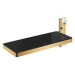 Casa si Gradina - Sanitare - Cazi si cabine de dus - Accesorii cada - Raft sistem dus Grohe 101677GL00, SPA Aqua Pure, 231 x 91 mm, metal/acril, lucios, auriu - Infinity.ro