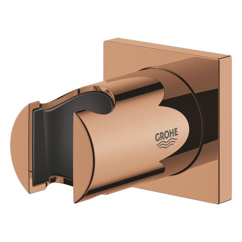 Casa si Gradina - Sanitare - Suporturi si accesorii baie - Suporturi baie - Suport para dus Grohe 27075DA0, Rainshower, pe perete, universal, lucios, cupru - Infinity.ro