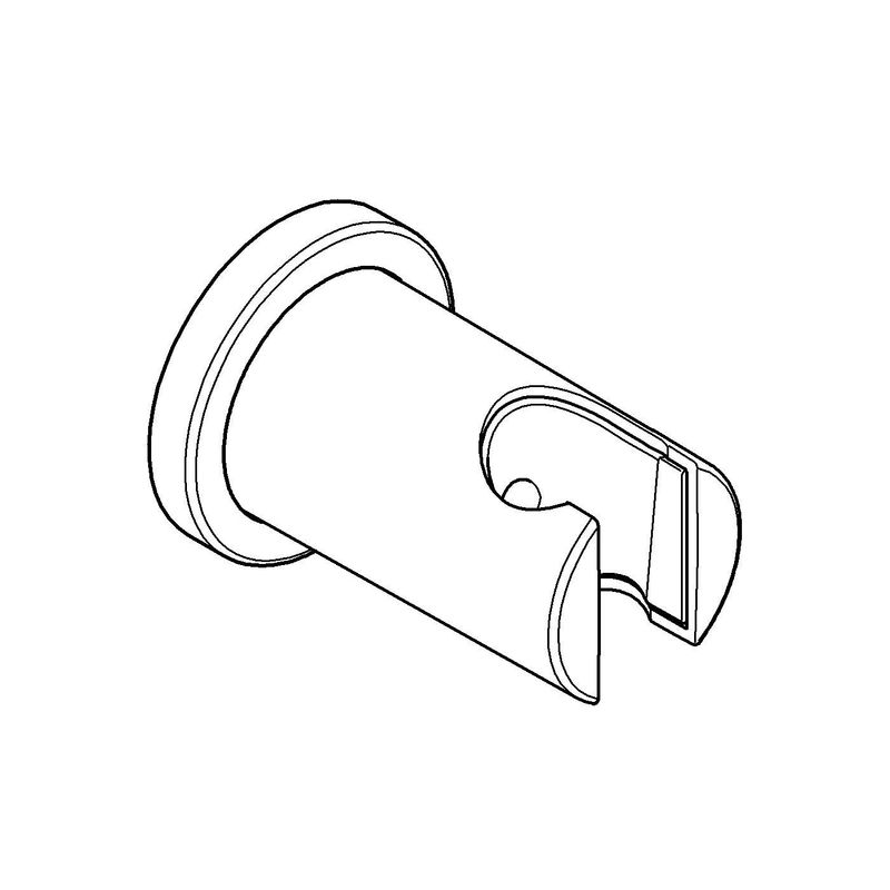 Casa si Gradina - Sanitare - Suporturi si accesorii baie - Suporturi baie - Suport para dus Grohe 27074DC0, Rainshower, aparent, universal, mat, otel satinat - Infinity.ro