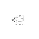Casa si Gradina - Sanitare - Suporturi si accesorii baie - Suporturi baie - Suport para dus Grohe 27075GN0, Rainshower, pe perete, universal, mat, auriu - Infinity.ro