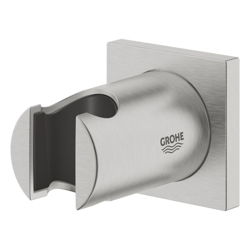 Casa si Gradina - Sanitare - Suporturi si accesorii baie - Suporturi baie - Suport para dus Grohe 27075DC0, Rainshower, pe perete, universal, mat, otel satinat - Infinity.ro