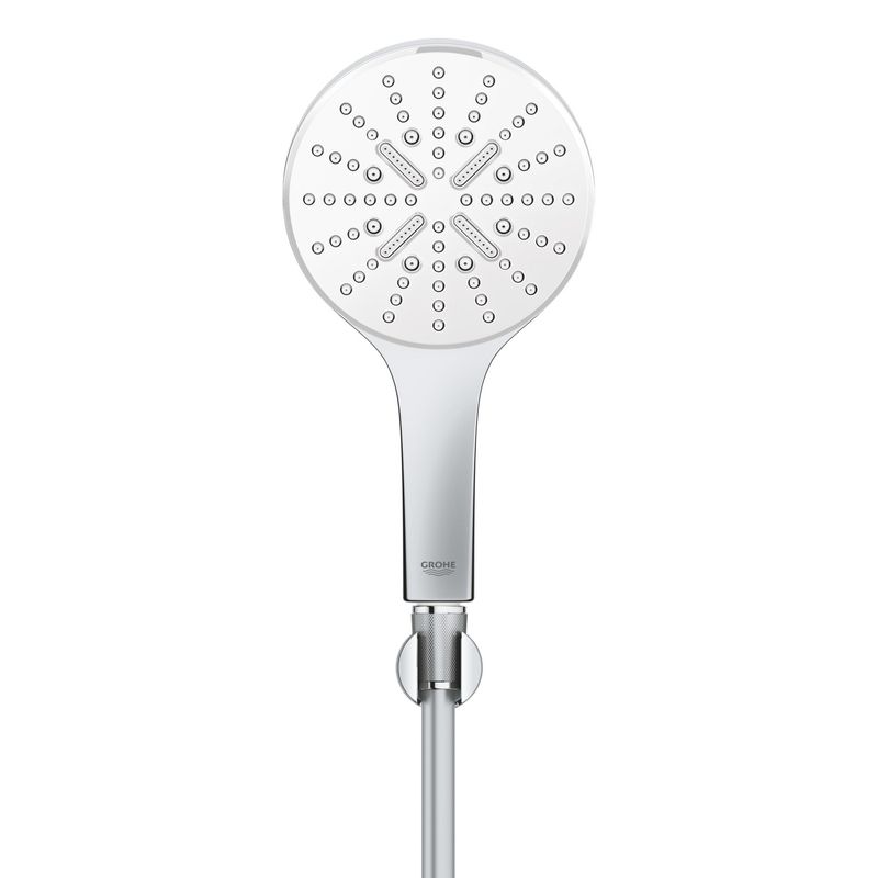 Casa si Gradina - Sanitare - Cazi si cabine de dus - Coloane si seturi de dus - Para de dus Grohe 26581LS0, SmartActive, 130 mm, 3 functii, suport/furtun, crom - Infinity.ro