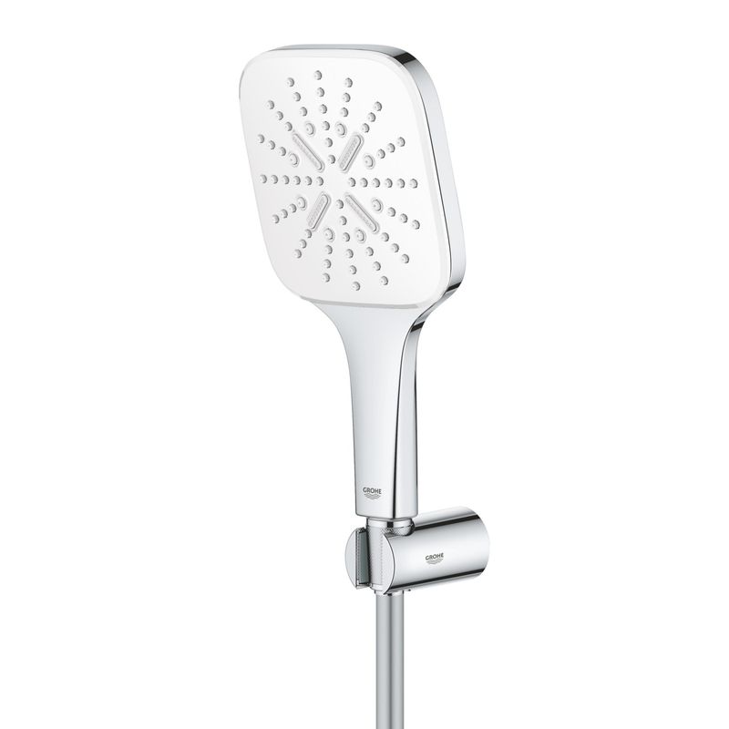 Casa si Gradina - Sanitare - Cazi si cabine de dus - Coloane si seturi de dus - Para de dus Grohe 26589LS0, SmartActive, 130 mm, 3 functii, suport/furtun, crom - Infinity.ro
