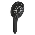 Casa si Gradina - Sanitare - Cazi si cabine de dus - Coloane si seturi de dus - Para de dus Grohe 101676KF00, SPA AQUA, 130 mm, 3 functii, ABS/acril, mat, negru - Infinity.ro