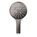 Casa si Gradina - Sanitare - Cazi si cabine de dus - Coloane si seturi de dus - Para de dus Grohe 26574A00, Rainshower SmartActive 130, universala, 3 pulverizari, anti-calcar, lucios, grafit - Infinity.ro