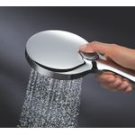 Casa si Gradina - Sanitare - Cazi si cabine de dus - Coloane si seturi de dus - Para de dus Grohe 26544LS0, Rainshower SmartActive 130, 1/2'', universala, 3 pulverizari, anti-calcar, crom/alb - Infinity.ro