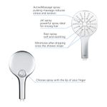 Casa si Gradina - Sanitare - Cazi si cabine de dus - Coloane si seturi de dus - Para de dus Grohe 26544LS0, Rainshower SmartActive 130, 1/2'', universala, 3 pulverizari, anti-calcar, crom/alb - Infinity.ro