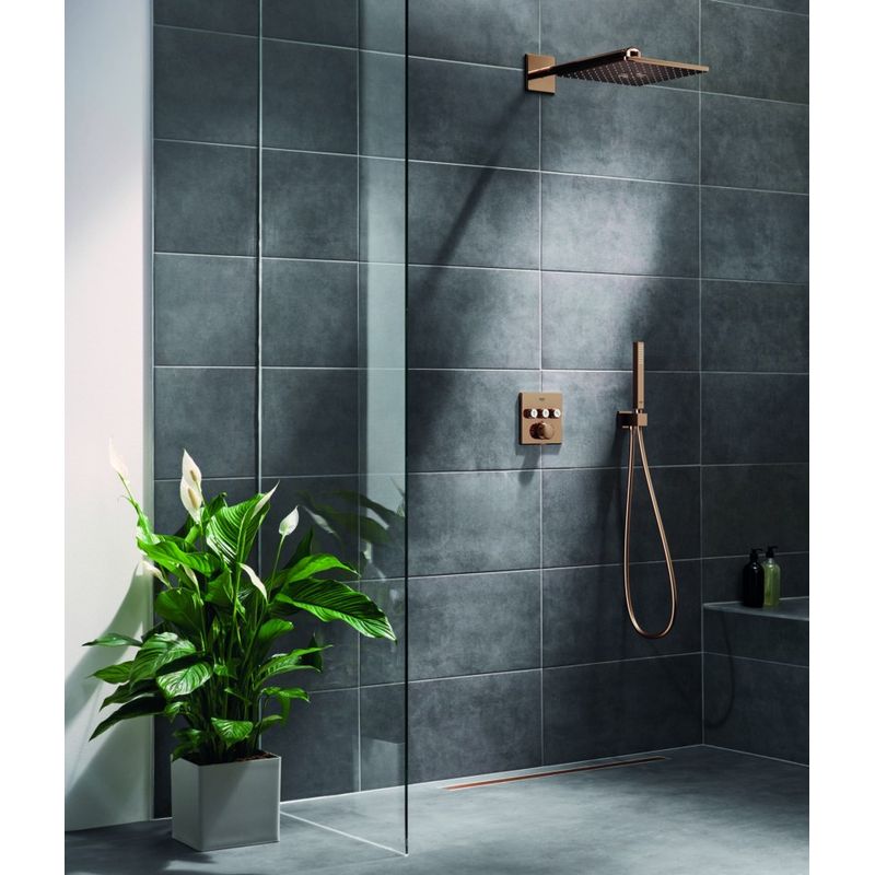 Casa si Gradina - Sanitare - Cazi si cabine de dus - Coloane si seturi de dus - Para de dus Grohe 26885DA0, SPA AQUA Cube, 1 functie, metal, lucios, cupru - Infinity.ro