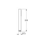 Casa si Gradina - Sanitare - Cazi si cabine de dus - Coloane si seturi de dus - Para de dus Grohe 26885GN0, SPA AQUA Cube, 1 functie, metal, mat, auriu - Infinity.ro