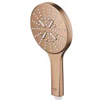 Casa si Gradina - Sanitare - Cazi si cabine de dus - Coloane si seturi de dus - Para de dus Grohe 26574DL0, Rainshower SmartActive 130, 1/2'', 3 funcii, mat, cupru - Infinity.ro
