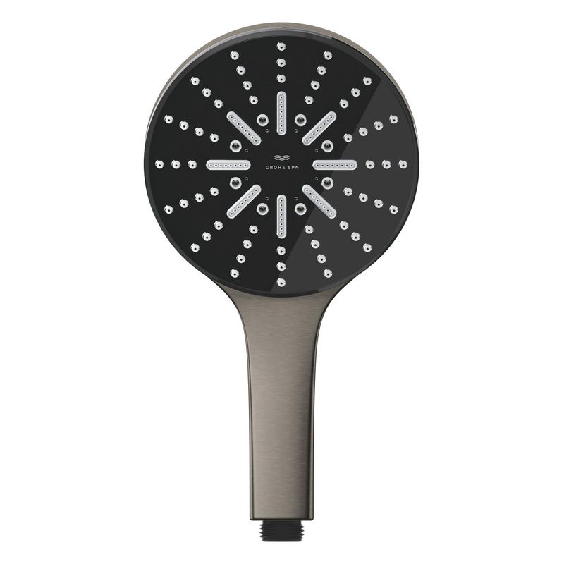 Casa si Gradina - Sanitare - Cazi si cabine de dus - Coloane si seturi de dus - Para de dus Grohe 101676AL00, SPA AQUA, 130 mm, 3 functii, ABS/acril, mat, grafit - Infinity.ro
