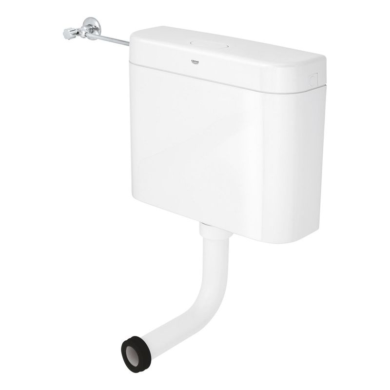 Casa si Gradina - Sanitare - Obiecte sanitare - Accesorii vase de toaleta - Rezervor WC podea Grohe 37355SH0, pe perete, universal, valva, plastic, alb - Infinity.ro