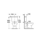 Casa si Gradina - Sanitare - Obiecte sanitare - Accesorii vase de toaleta - Rezervor WC podea Grohe 37355SH0, pe perete, universal, valva, plastic, alb - Infinity.ro