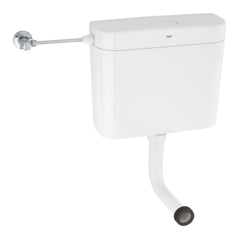 Casa si Gradina - Sanitare - Obiecte sanitare - Accesorii vase de toaleta - Rezervor WC podea Grohe 37355SH0, pe perete, universal, valva, plastic, alb - Infinity.ro