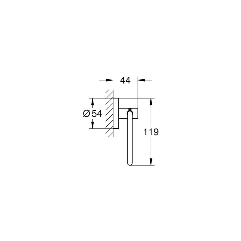 Casa si Gradina - Sanitare - Suporturi si accesorii baie - Suporturi baie - Suport hartie igienica Grohe 40689DL1, Essentials, 1 rola, fixare ascunsa, mat, cupru - Infinity.ro